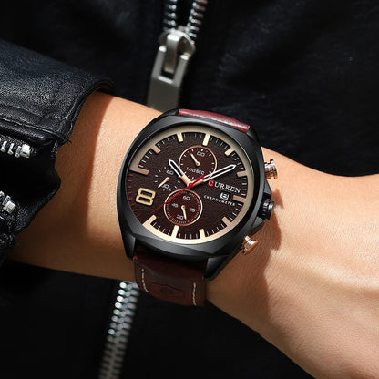 Limited | Leather Strap Men's Watch