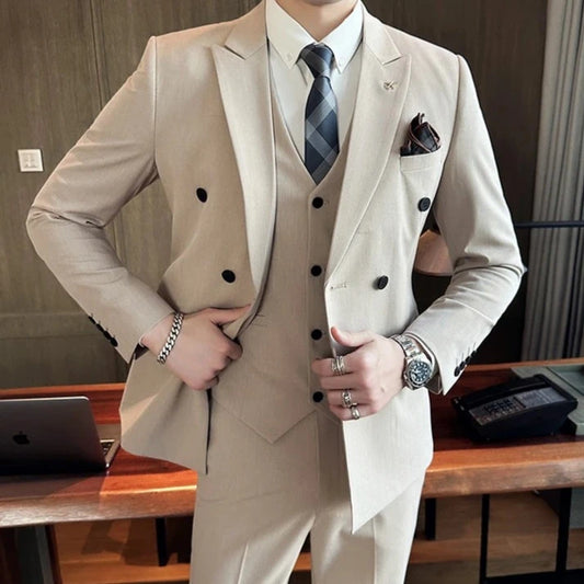 Luxury 3-Piece Men's Wedding Suit | Slim Fit