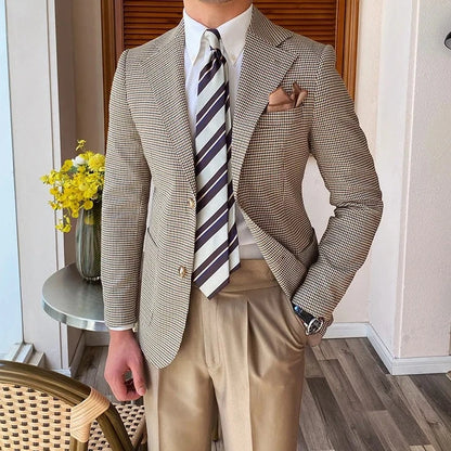 Men's two-button blazer Slim Fit | Khaki