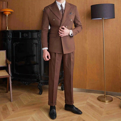 Men's Slim Fit Suit with Four Buttons