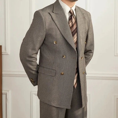 Men's Slim Fit Suit with Four Buttons | Gray