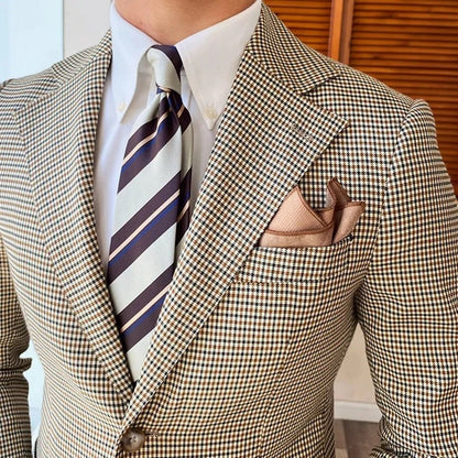 Men's two-button blazer Slim Fit | Khaki